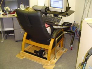 Custom base for ergonomic chair
